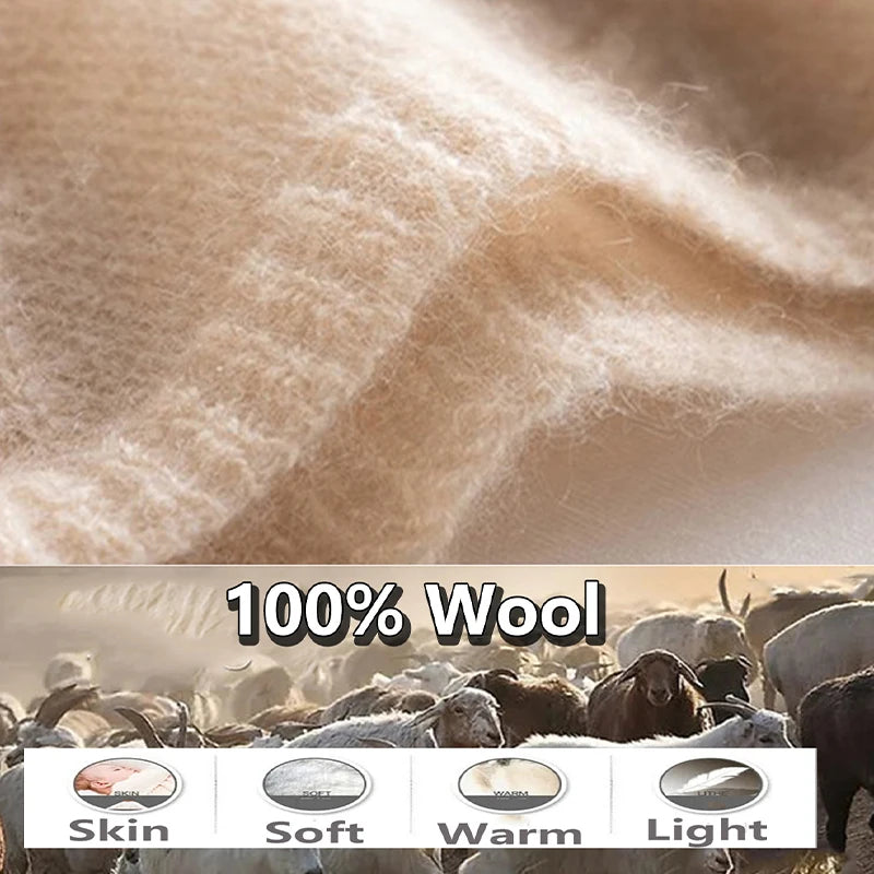 Warm Knitted Wool Scarf – Soft & Stylish Wrap